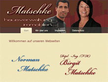 Tablet Screenshot of matschke-hausverwaltung.de